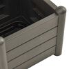 vidaXL Jardinière avec treillis 43x43x142 cm PP Anthracite