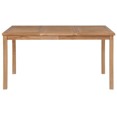 vidaXL Table de jardin 150x90x77 cm Bois de teck solide