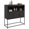 vidaXL Buffet noir 100,5x39x107 cm acier