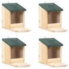 vidaXL Maisons pour &eacute;cureuils 4 pcs Bois de sapin