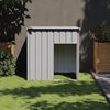 vidaXL Niche pour chien avec toit gris clair 110 x 103 x 109 cm Acier galvanisé