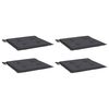 vidaXL Coussins de chaise de jardin lot de 4 anthracite 40x40x4 cm