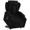 vidaXL Fauteuil inclinable de massage noir tissu