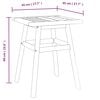 vidaXL Table d'appoint 45x45x60 cm bois massif d'acacia
