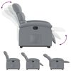 vidaXL Fauteuil inclinable gris clair tissu