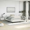 vidaXL Cadre de lit sans matelas blanc California similicuir