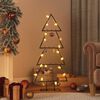 vidaXL Arbre de No&euml;l en m&eacute;tal pour d&eacute;coration noir 125 cm