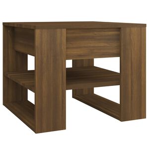 vidaXL Table basse Ch&ecirc;ne marron 55,5x55x45 cm Bois d'ing&eacute;nierie