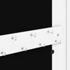 vidaXL Armoire &agrave; bijoux avec miroir murale blanc 30x8,5x67 cm