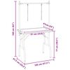 vidaXL Table de Toilettage Ajustable pour Chiens Chats 2 Potences
