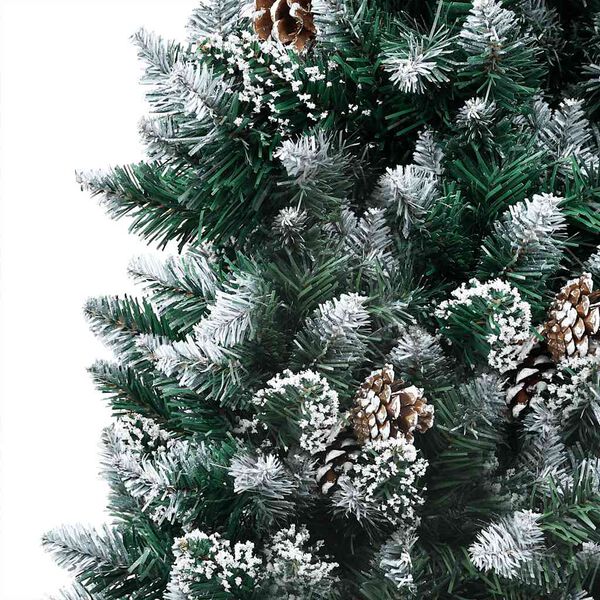 vidaXL Arbre de No&euml;l artificiel avec LED/boules pommes de pin 240cm