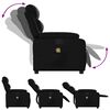 vidaXL Fauteuil de massage inclinable noir similicuir