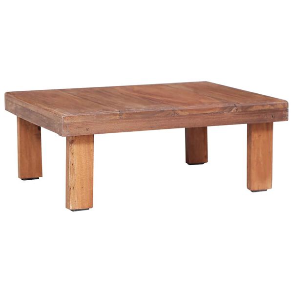 vidaXL Table basse 60x45x23 cm bois d'acajou massif