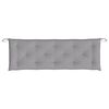 vidaXL Coussin de banc de jardin gris 150x50x7 cm tissu oxford