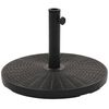 vidaXL Socle de parasol Noir Rond 25 kg