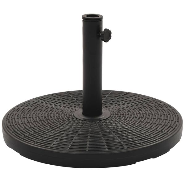 vidaXL Socle de parasol Noir Rond 25 kg