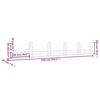 vidaXL Panier de gabion en forme de U avec 6 poteaux Fer 620x20x100 cm