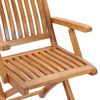 vidaXL Chaises de jardin lot de 2 et coussins rouge Bois teck massif