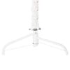 vidaXL Demi sapin de No&euml;l artificiel mince avec support Blanc 210 cm