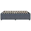 vidaXL Cadre de lit sans matelas gris fonc&eacute; queen velours