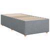 vidaXL Cadre de lit sans matelas gris clair double tissu