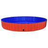 vidaXL Piscine pliable pour chiens Rouge 300x40 cm PVC