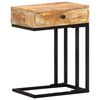 vidaXL Table d'appoint en forme d'U 45x30x61cm Bois de manguier massif