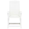 vidaXL Chaises inclinables de jardin lot de 2 Plastique Blanc