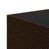 vidaXL Salon de jardin 3 pcs avec coussins marron r&eacute;sine tress&eacute;e