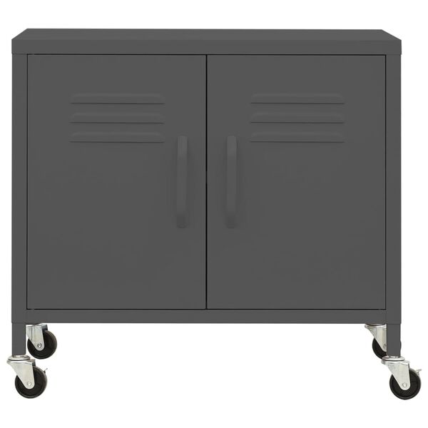 vidaXL Armoire de rangement Anthracite 60x35x56 cm Acier