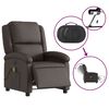 vidaXL Fauteuil de massage inclinable électrique marron foncé