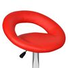 vidaXL Tabourets de bar lot de 2 rouge similicuir