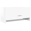 vidaXL Garde-robe blanc brillant 70x32,5x35 cm bois d'ing&eacute;nierie