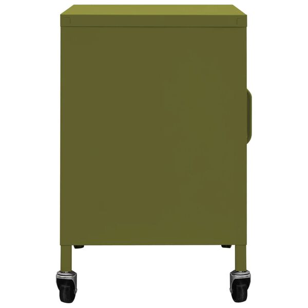 vidaXL Armoire de rangement Vert olive 60x35x56 cm Acier