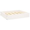 vidaXL Lit pour chien Blanc 51,5x44x9 cm Bois de pin solide