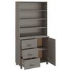 vidaXL Buffet HAMAR Bois massif de pin Gris clair