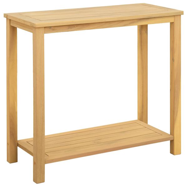 vidaXL Table console de jardin 80x35x75 cm Bois d'acacia solide