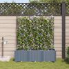 vidaXL Cache-pot de jardin 3 pcs Gris Clair Acier