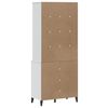 vidaXL Buffet VIKEN blanc 80x40x190 cm bois massif de pin