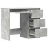 vidaXL Bureau Gris b&eacute;ton 90x45x76 cm Bois d&rsquo;ing&eacute;nierie