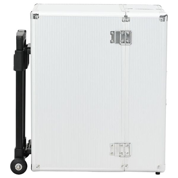 vidaXL Valise de pilote 47 x 39 x 27 cm Argenté Aluminium