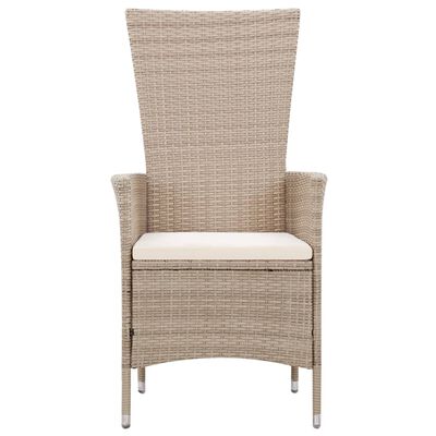 vidaXL Salon de jardin avec coussins 7 pcs Résine tressée Beige