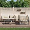 vidaXL Salon de jardin 5 pcs avec coussins anthracite r&eacute;sine tress&eacute;e