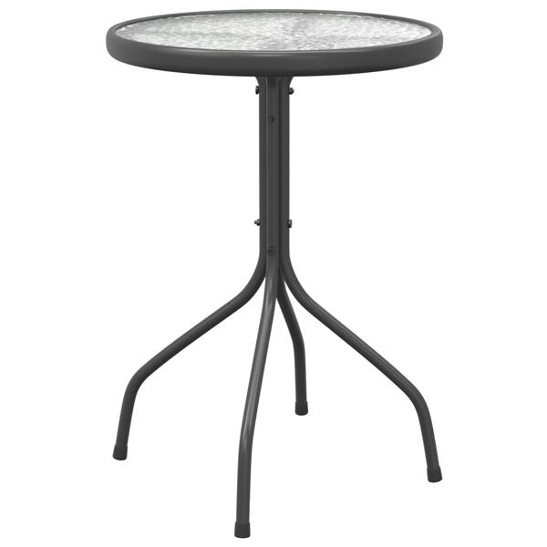vidaXL Table de jardin Ø50x71 cm Acier Anthracite