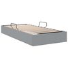 vidaXL Lit de Rangement avec matelas Gris clair 203 x 100 cm tissu