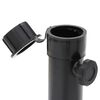 vidaXL Base de parasol pliable pour m&acirc;t &Oslash;38/48 mm noir brillant acier