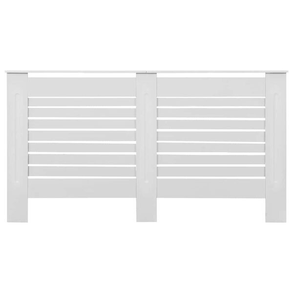 vidaXL Cache-radiateur Blanc 152x19x81,5 cm MDF