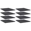 vidaXL Panneaux de biblioth&egrave;que 8 pcs gris bois d&rsquo;ing&eacute;nierie