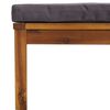 vidaXL Salon de jardin 4 pcs avec coussin Bois d'acacia solide