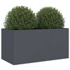 vidaXL Jardini&egrave;re anthracite 62x30x29 cm acier